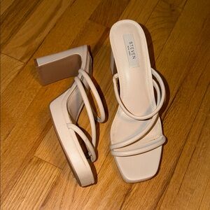 Steven by Steve Madden Beige Strappy Heels